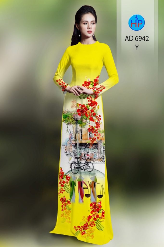 Vải áo dài Hoa Phượng AD 6942 1 vai-ao-dai-hoa-phuong-ad-6942