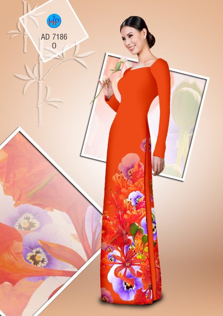 Vải áo dài Hoa Phượng AD 7186 9 vai-ao-dai-hoa-phuong-ad-7186