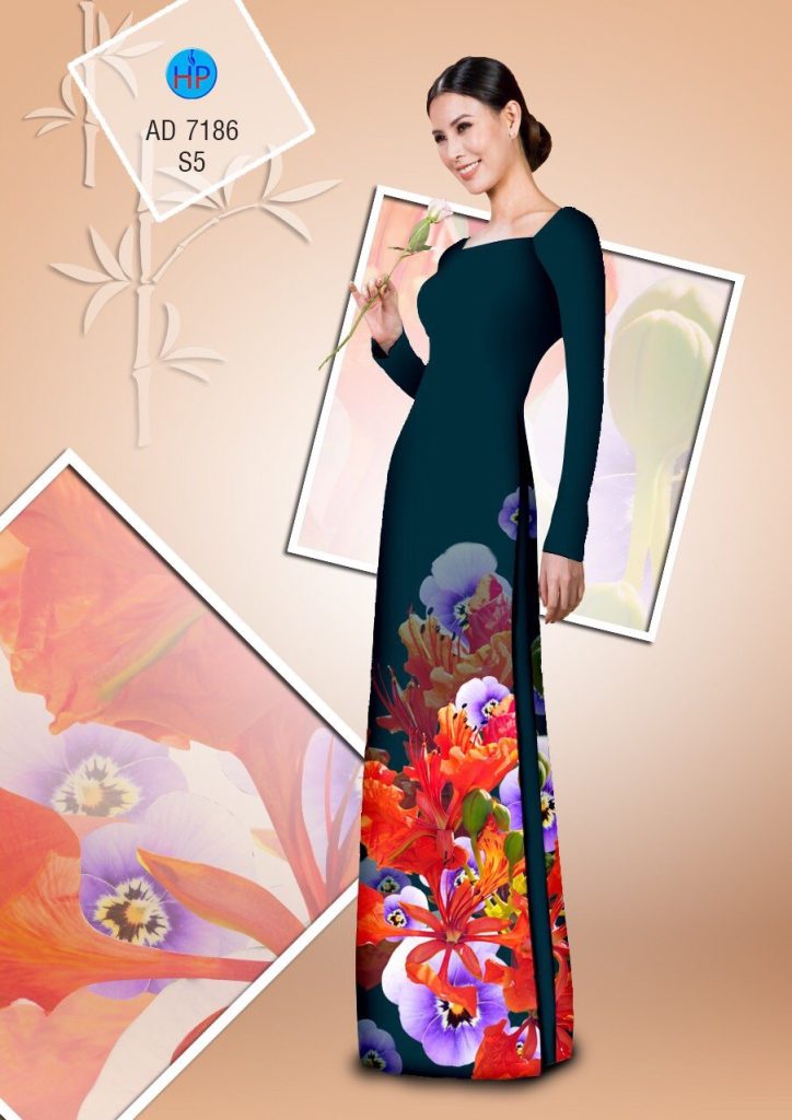 Vải áo dài Hoa Phượng AD 7186 8 vai-ao-dai-hoa-phuong-ad-7186