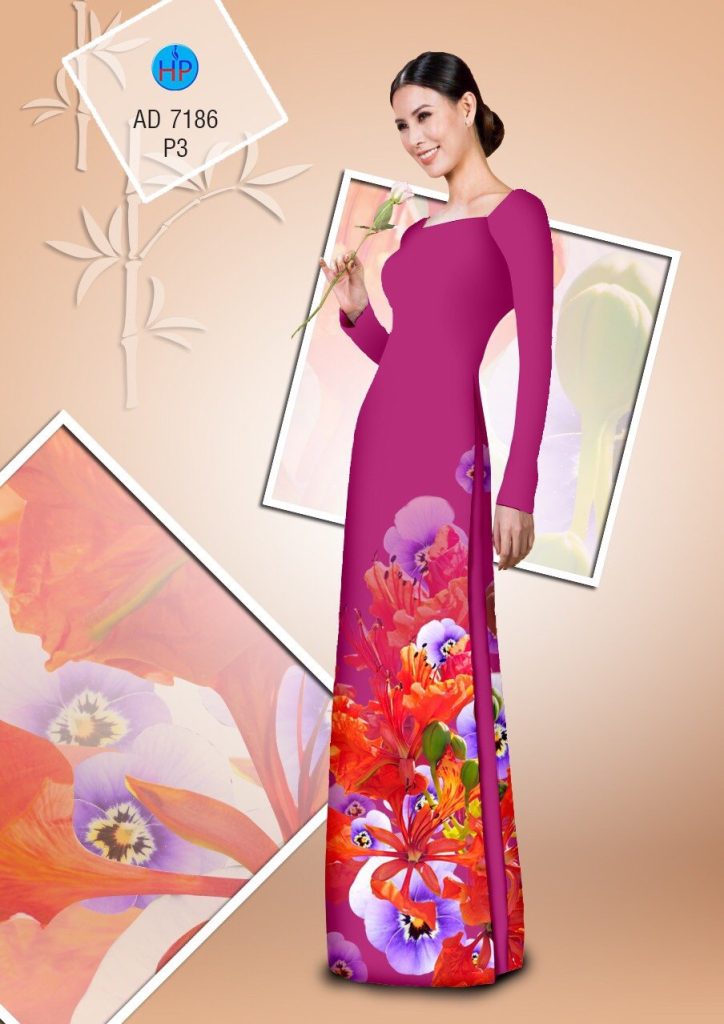 Vải áo dài Hoa Phượng AD 7186 7 vai-ao-dai-hoa-phuong-ad-7186