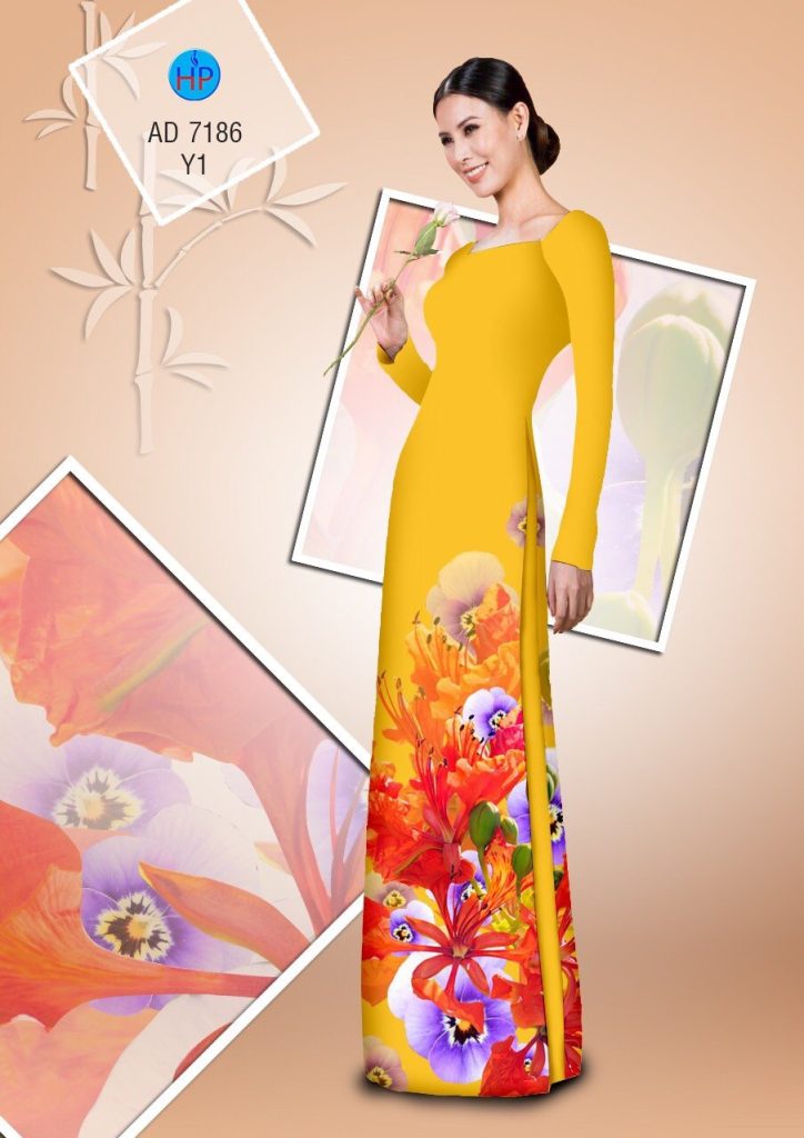 Vải áo dài Hoa Phượng AD 7186 3 vai-ao-dai-hoa-phuong-ad-7186