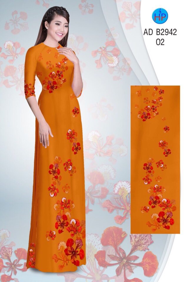 Vải áo dài Hoa Phượng AD B2942 4 vai-ao-dai-hoa-phuong-ad-b2942