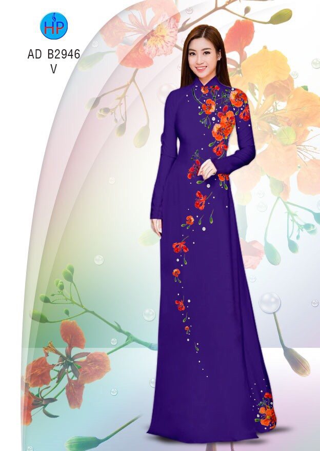 Vải áo dài Hoa Phượng AD B2946 8 vai-ao-dai-hoa-phuong-ad-b2946