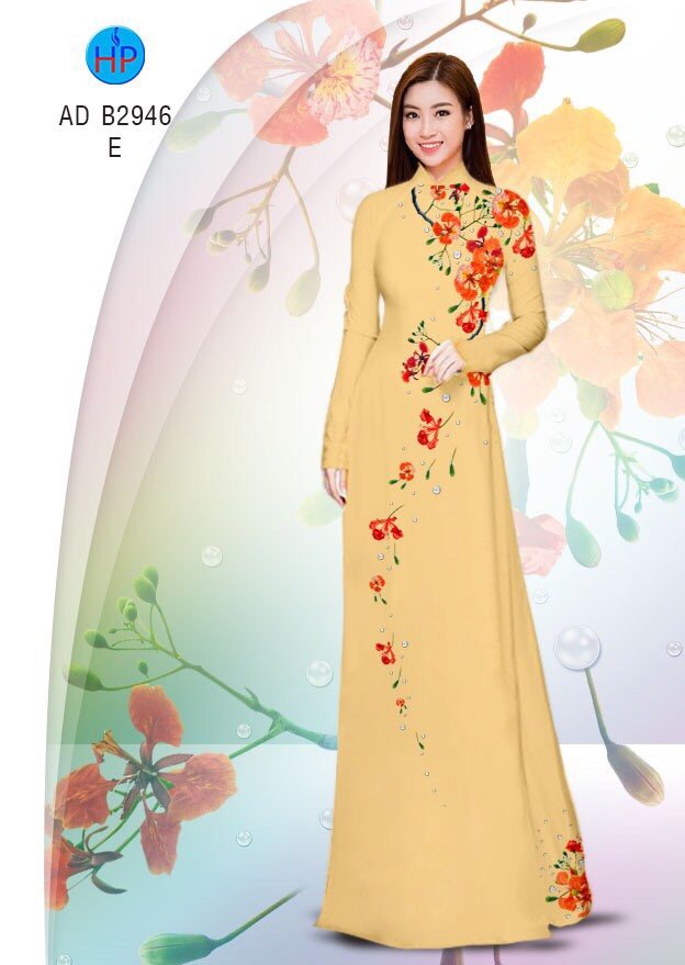 Vải áo dài Hoa Phượng AD B2946 1 vai-ao-dai-hoa-phuong-ad-b2946