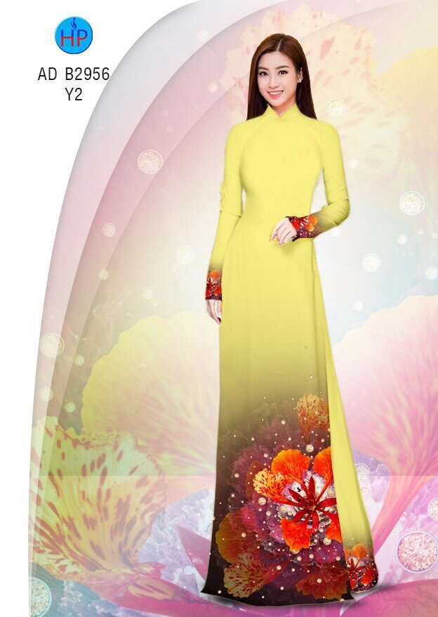 Vải áo dài Hoa Phượng AD B2956 1 vai-ao-dai-hoa-phuong-ad-b2956