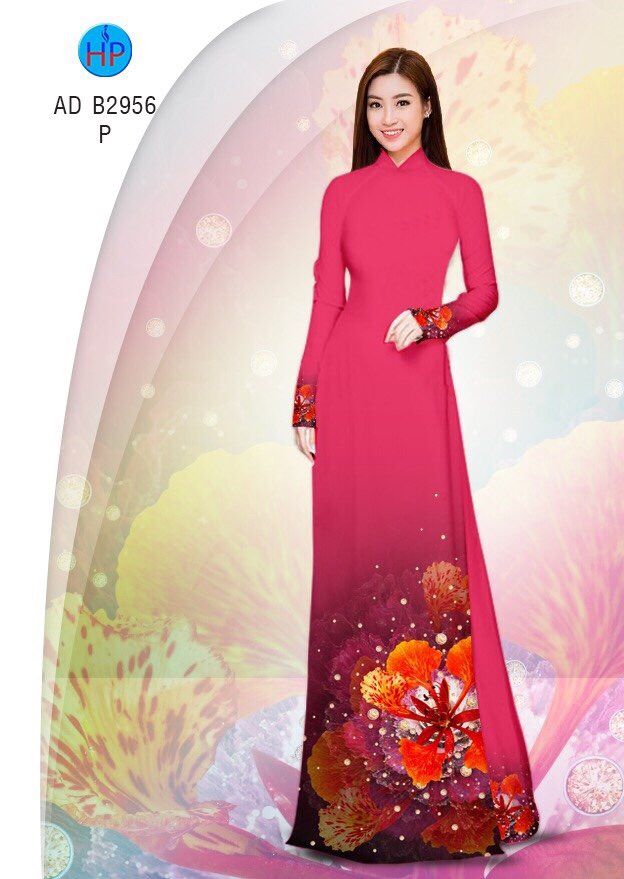 Vải áo dài Hoa Phượng AD B2956 7 vai-ao-dai-hoa-phuong-ad-b2956