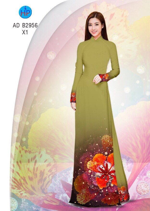 Vải áo dài Hoa Phượng AD B2956 6 vai-ao-dai-hoa-phuong-ad-b2956