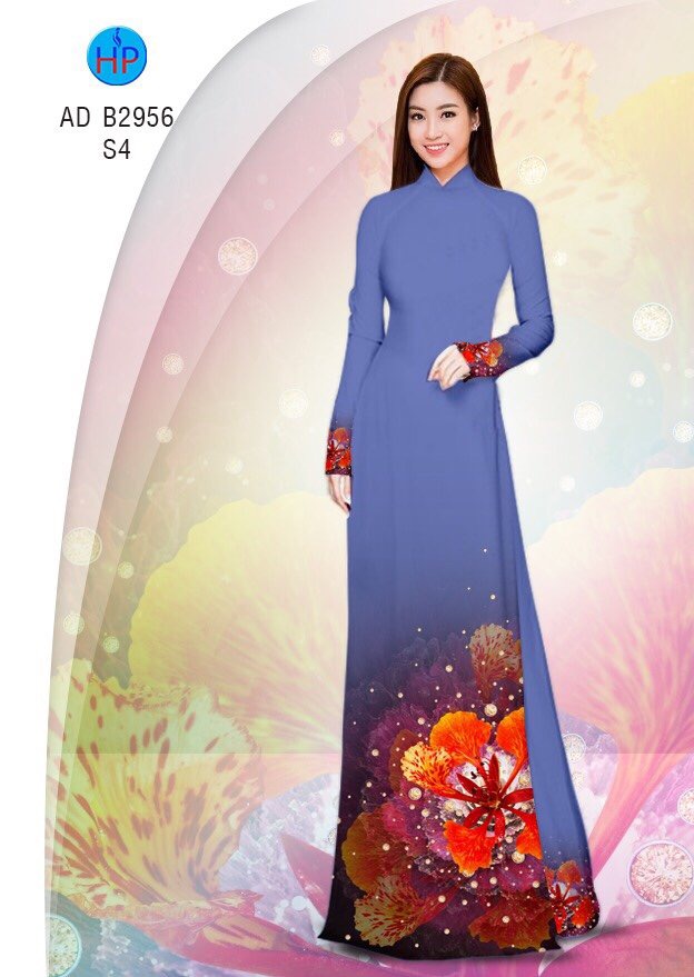 Vải áo dài Hoa Phượng AD B2956 2 vai-ao-dai-hoa-phuong-ad-b2956