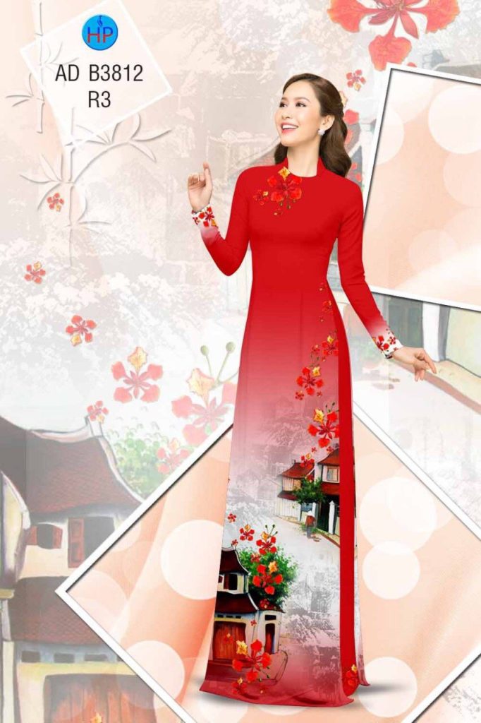 Vải áo dài Hoa Phượng AD B3812 1 vai-ao-dai-hoa-phuong-ad-b3812