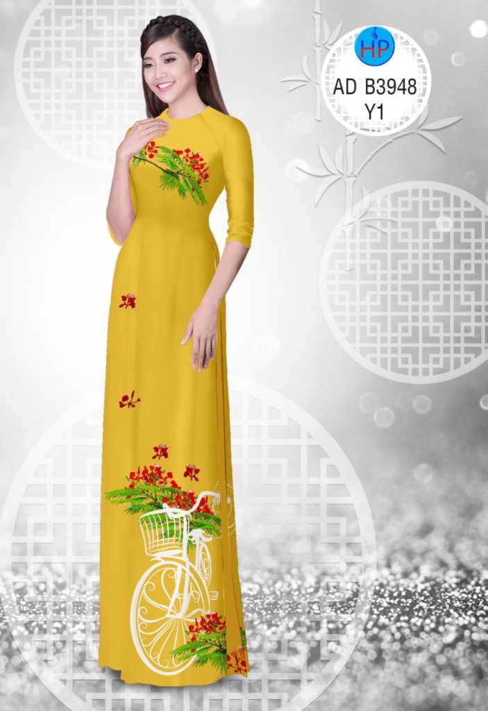 Vải áo dài Hoa Phượng AD B3948 1 vai-ao-dai-hoa-phuong-ad-b3948