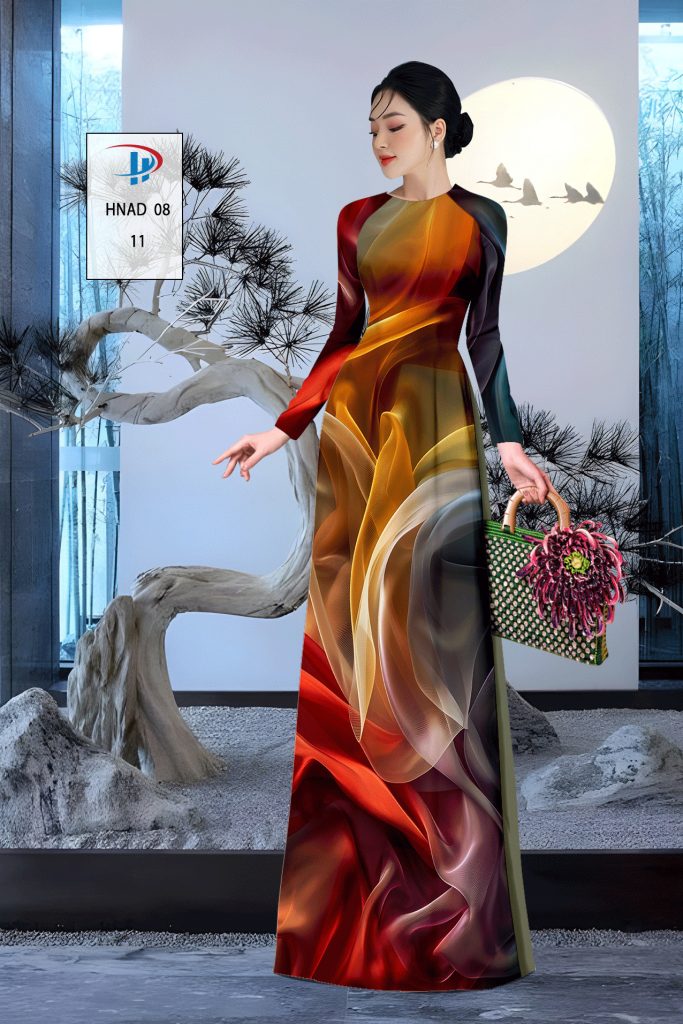 Vải áo dài Hình Lập Thể HNAD 08 4 vai-ao-dai-hinh-lap-the-hnad-08