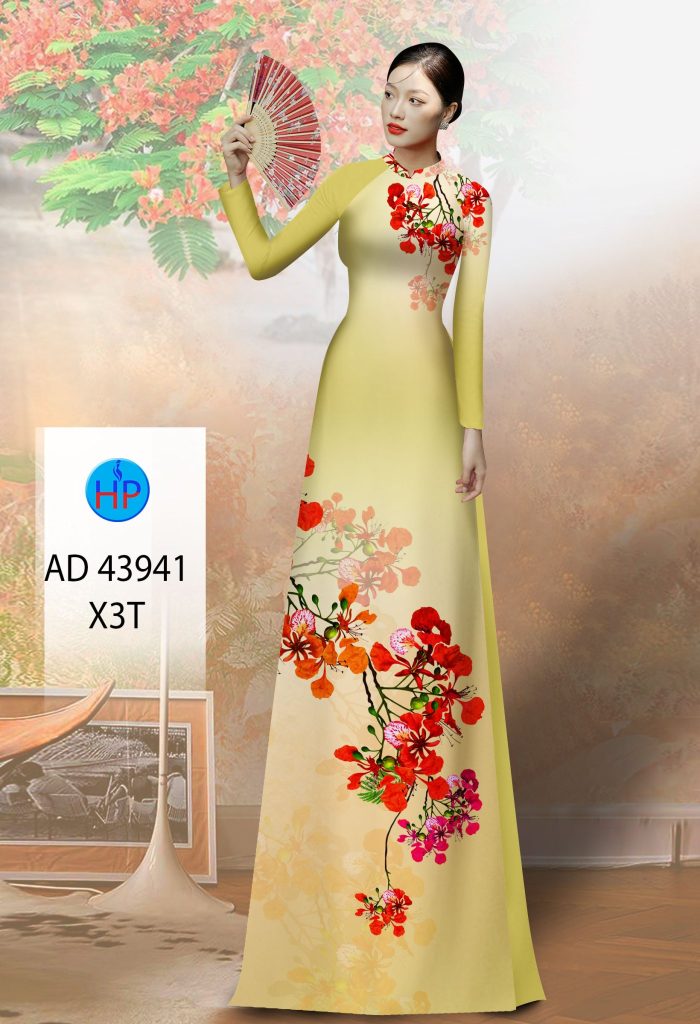 Vải áo dài Hoa Phượng AD 43941 2 vai-ao-dai-hoa-phuong-ad-43941