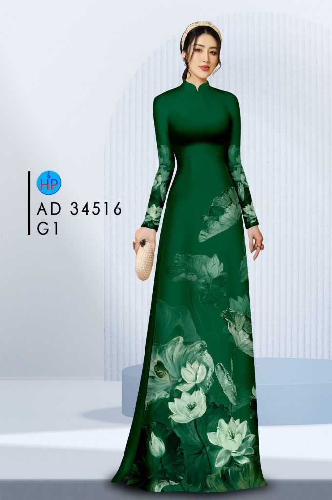Vải áo dài Hoa Sen AD 34516 1 vai-ao-dai-hoa-sen-ad-34516