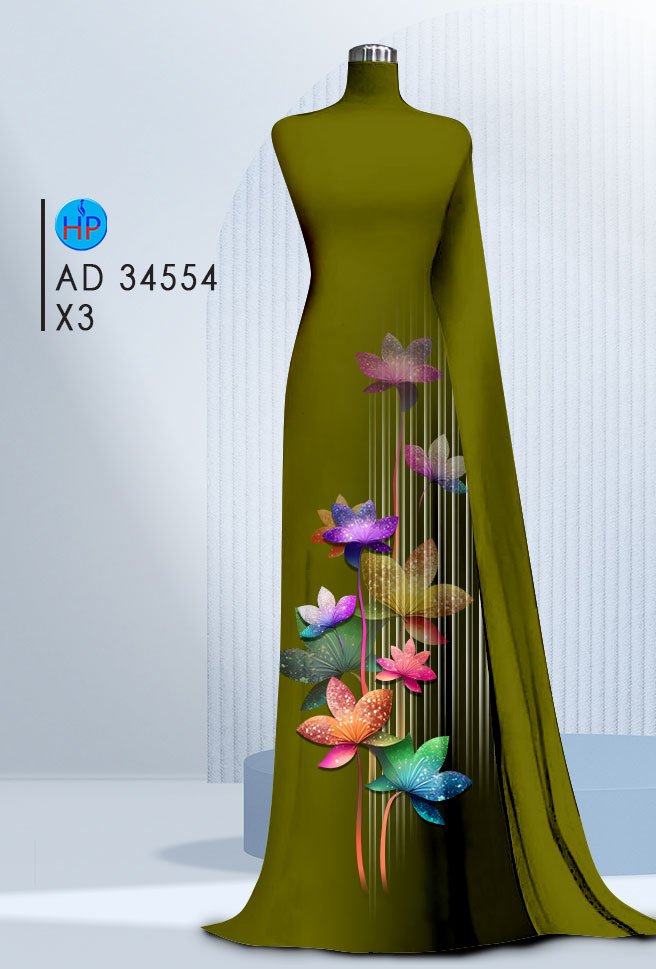 Vải áo dài Hoa Sen AD 34554 2 vai-ao-dai-hoa-sen-ad-34554