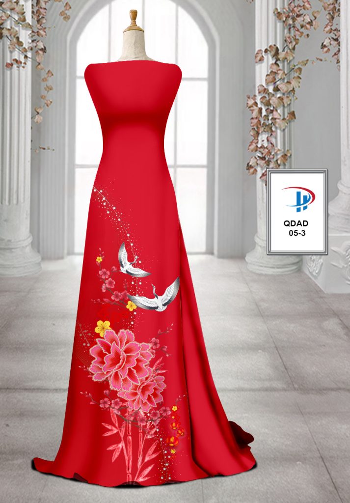 Vải áo dài Chim Công Cò QDAD 05 1 vai-ao-dai-chim-cong-co-qdad-05