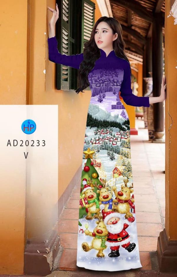 Vải áo dài Giáng Sinh AD 20233 2 vai-ao-dai-giang-sinh-ad-20233