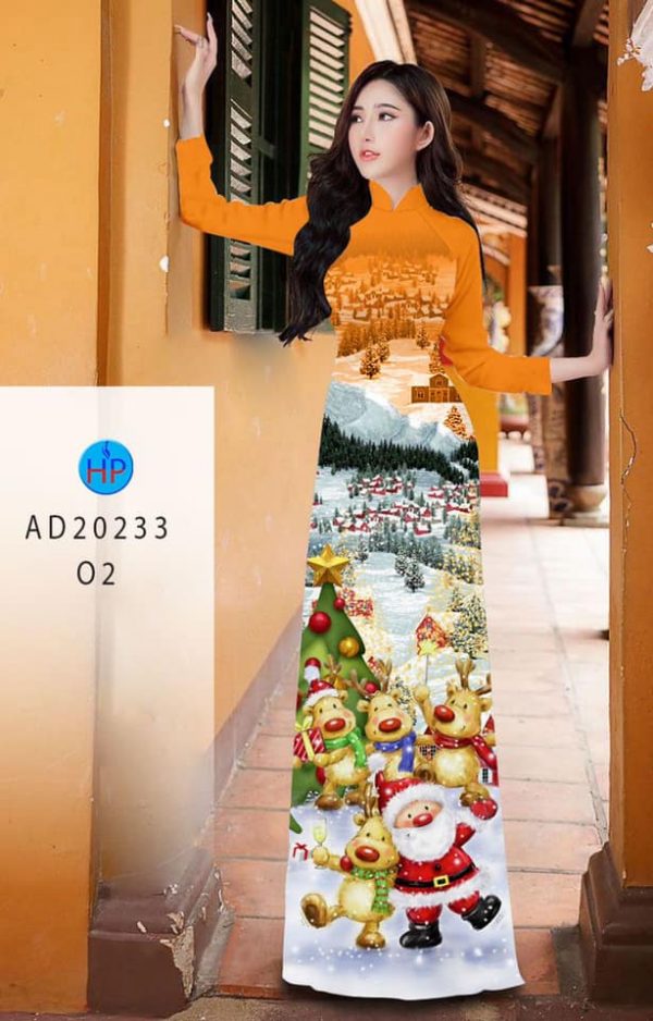 Vải áo dài Giáng Sinh AD 20233 3 vai-ao-dai-giang-sinh-ad-20233