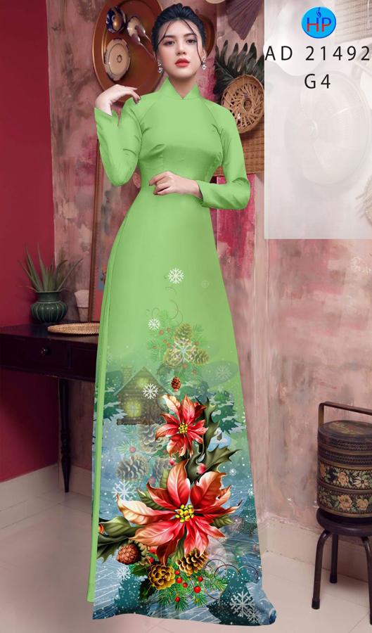 Vải áo dài Giáng Sinh AD 21492 4 vai-ao-dai-giang-sinh-ad-21492