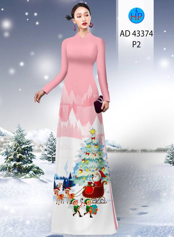 Vải áo dài Giáng Sinh AD 43374 2 vai-ao-dai-giang-sinh-ad-43374