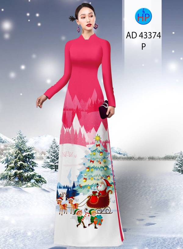 Vải áo dài Giáng Sinh AD 43374 1 vai-ao-dai-giang-sinh-ad-43374