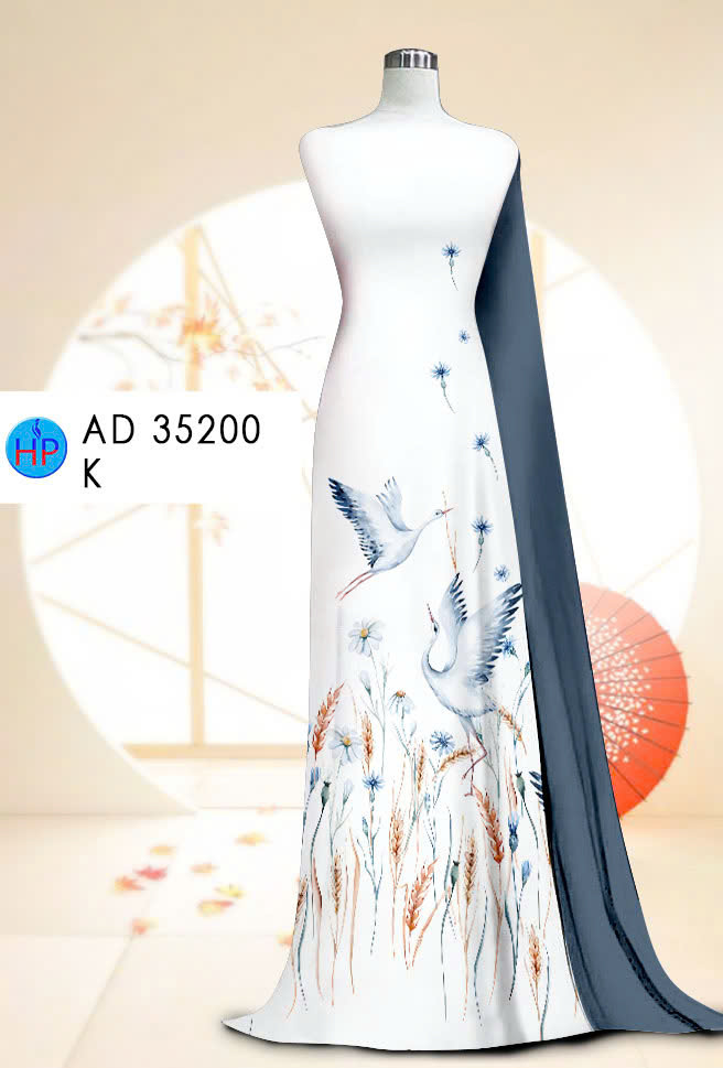 Vải áo dài in Hoa Cỏ AD 35200 4 vai-ao-dai-hoa-co-ad-35200