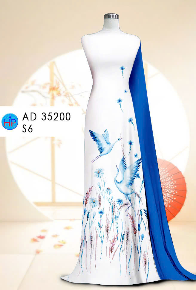 Vải áo dài in Hoa Cỏ AD 35200 1 vai-ao-dai-hoa-co-ad-35200