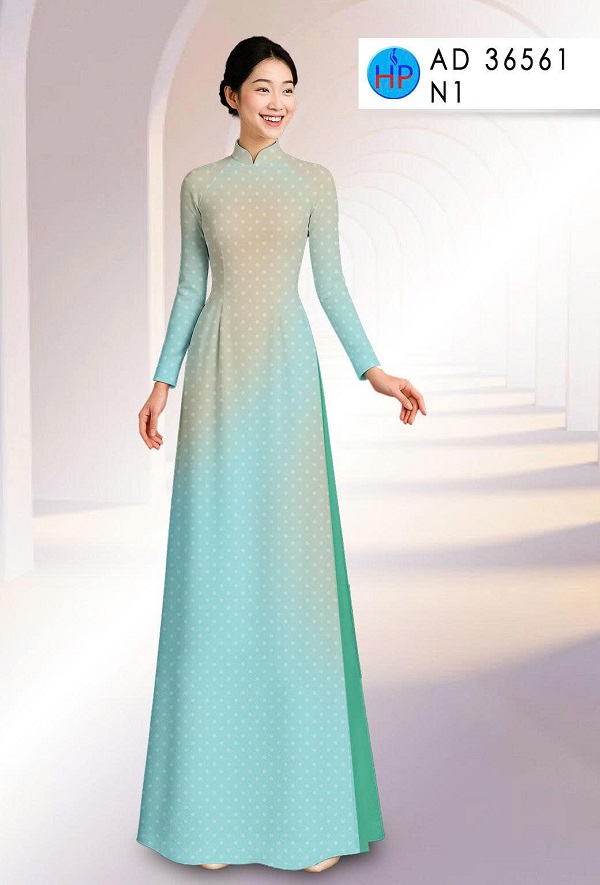 Vải áo dài Chấm Bi AD 36561 2 vai-ao-dai-cham-bi-ad-36561
