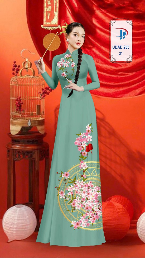 Vải áo dài Hoa Đào UDAD 255 4 vai-ao-dai-hoa-dao-udad-255