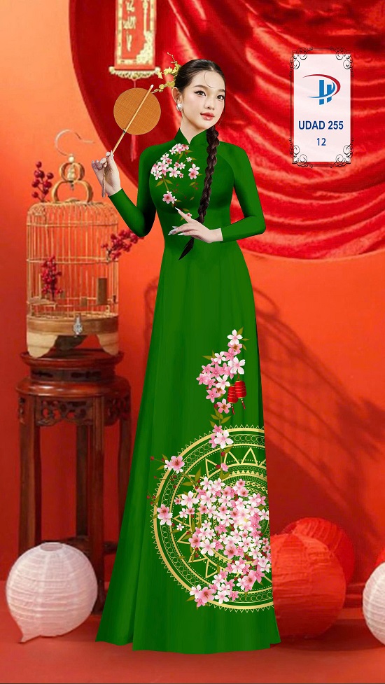 Vải áo dài Hoa Đào UDAD 255 1 vai-ao-dai-hoa-dao-udad-255